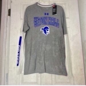 Under Armour Gray Seton Hall Long Sleeve Tee